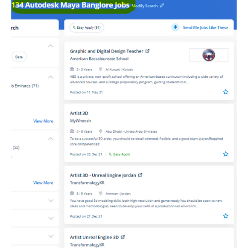 Autodesk Maya internship jobs in Karlsruhe