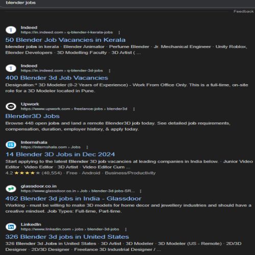 Blender internship jobs in Duisburg
