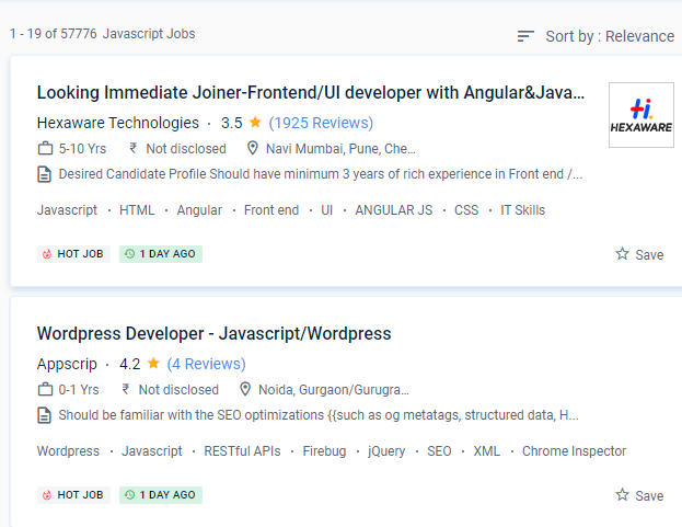 JavaScript internship jobs in Mannheim