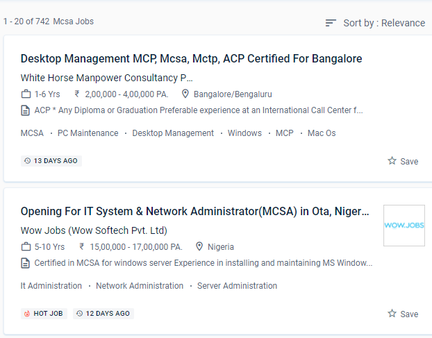 MCSA internship jobs in Dresden