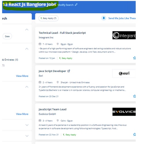 React JS internship jobs in Berlin