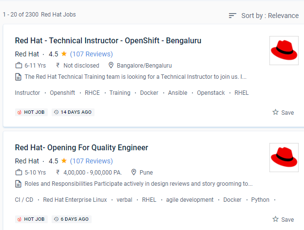 Red Hat internship jobs in Cologne