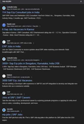 SAP ERP internship jobs in Stuttgart