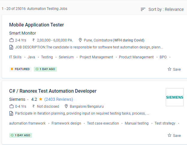 Software Testing (Automation) internship jobs in Dresden
