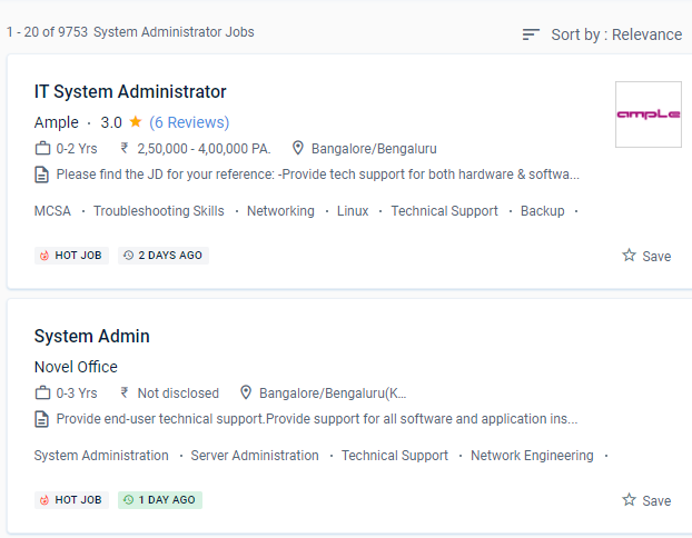System Administration internship jobs in Bremen