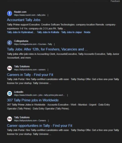 Tally Prime internship jobs in Hamburg