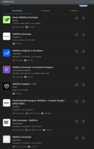 Webflow internship jobs in Nuremberg